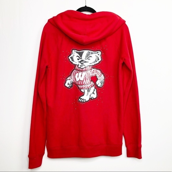 VICTORIA’S Secret pink collegiate Collection with fifth and ocean red hoodie - Picture 2 of 9